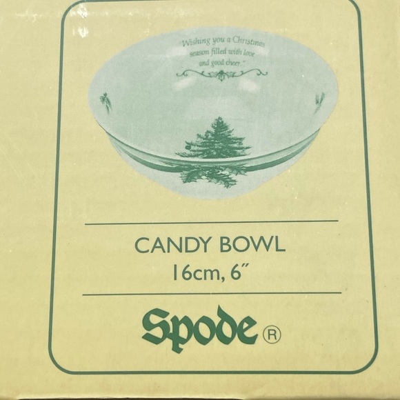 SPODE CHRISTMAS TREE 6” CANDY DISH BRAND NEW IN BOX - Picture 4 of 10